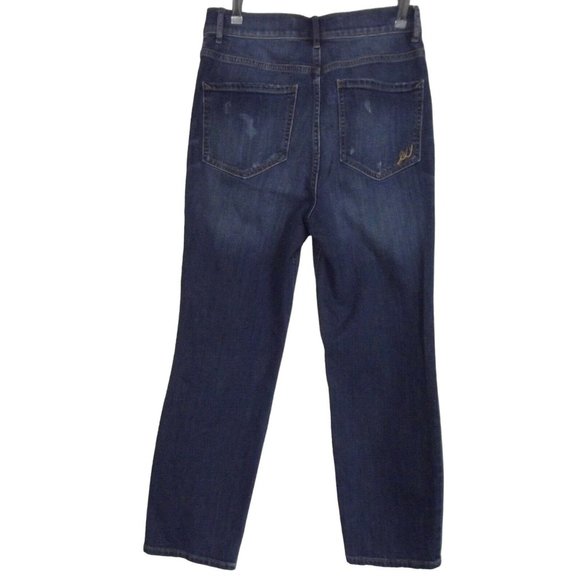 Express Size 0 x 26" High Waist Cropped Distressed Jeans - Picture 4 of 8